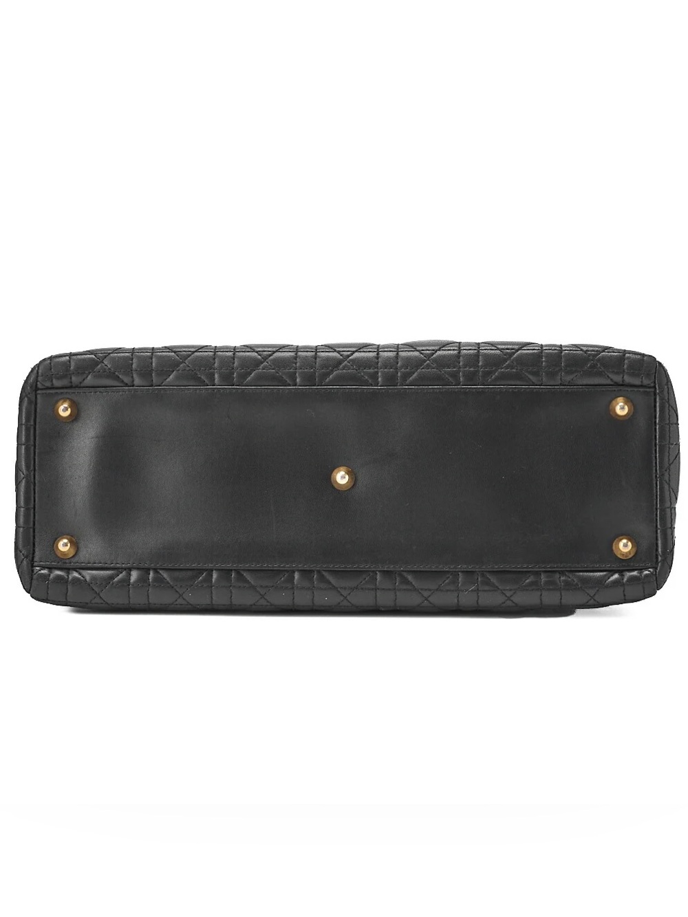 Dior Lady Dior Cannage Handbag Large Size Lambskin Gold-Tone Hardware - Picture 3 of 6